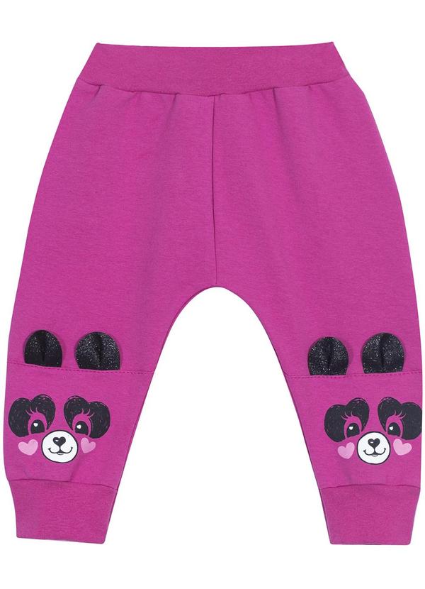 Sempre Kids - Calça Feminino Saroel Bear Cuteness Rosa