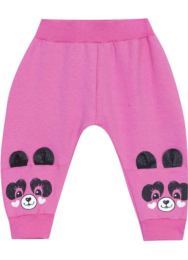 Sempre Kids - Calça Feminino Saroel Bear Cuteness Rosa
