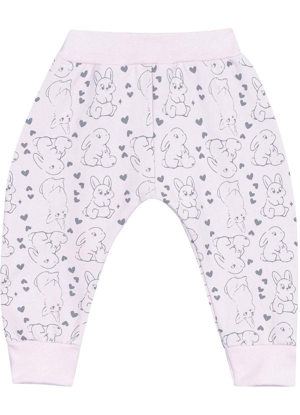 Sempre Kids - Calça Feminino Saroel Bunny Rosa