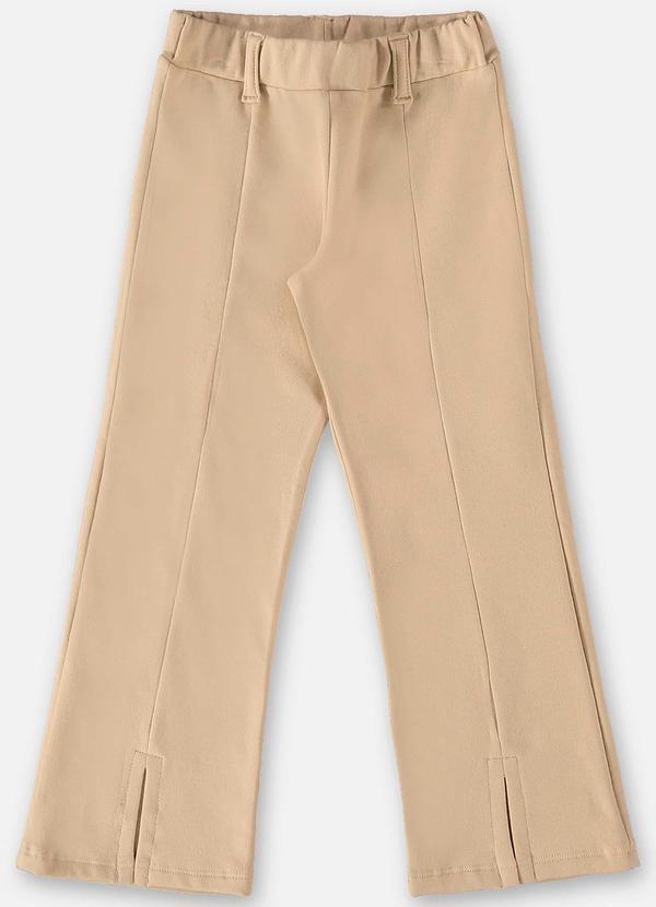 Up Baby - Calça Flare Básica Infantil Menina Bege