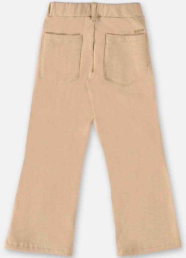 Up Baby - Calça Flare Básica Infantil Menina Bege 2