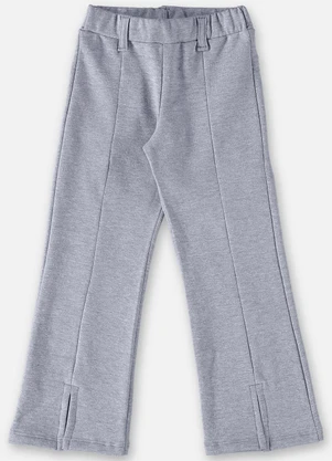 Up Baby - Calça Flare Básica Infantil Menina Cinza - UP BABY