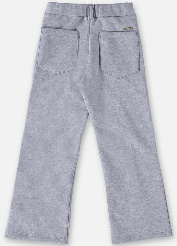 Up Baby - Calça Flare Básica Infantil Menina Cinza 2