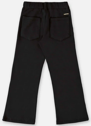 Up Baby - Calça Flare Básica Infantil Menina Preto - UP BABY