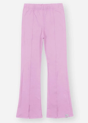 Abrange - Calça Flare Felpada Infantil Menina Roxo - ABRANGE