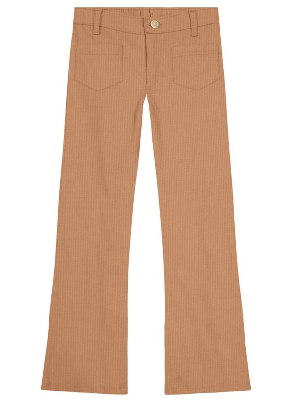 Brandili Mundi - Calça Flare Infantil Menina Marrom 3