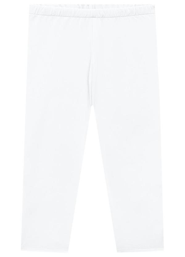 Marlan - Calça Infantil em Malha Térmica Unissex Branco