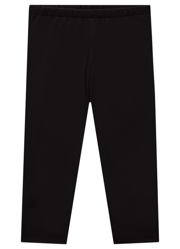Marlan - Calça Infantil em Malha Térmica Unissex Preto