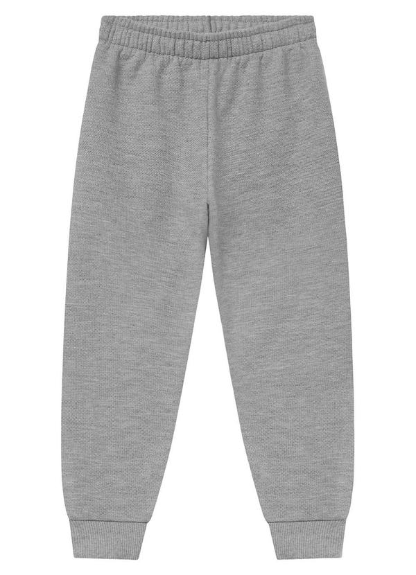 Duduka - Calça Infantil em Moletom Cinza 1