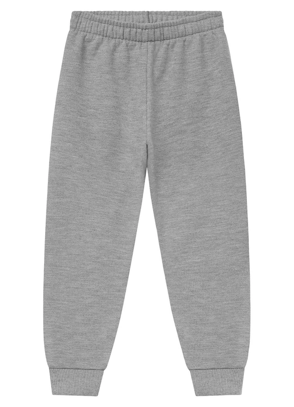 Duduka - Calça Infantil em Moletom Cinza