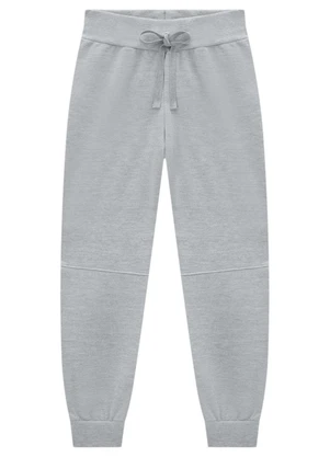 Marlan - Calça Infantil em Moletom Felpado Cinza - MARLAN