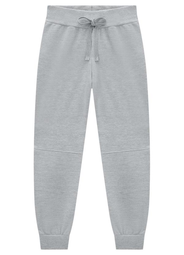 Marlan - Calça Infantil em Moletom Felpado Cinza 1