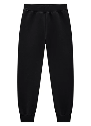 Marlan - Calça Infantil em Moletom Felpado Unissex Preto - MARLAN