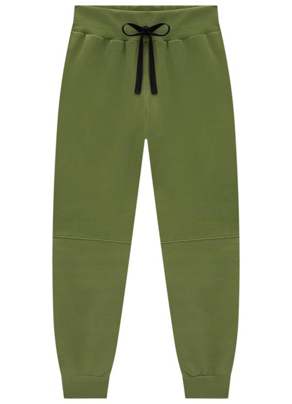 Marlan - Calça Infantil em Moletom Felpado Verde