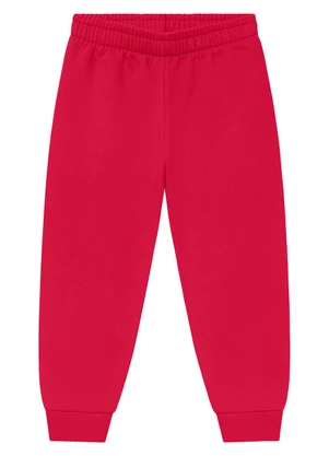 Duduka - Calça Infantil em Moletom Rosa  - DUDUKA