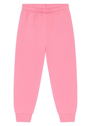 Duduka - Calça Infantil em Moletom Rosa  - DUDUKA