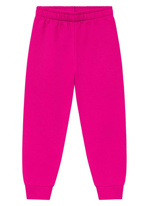 Duduka - Calça Infantil em Moletom Rosa
