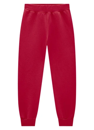 Marlan - Calça Infantil em Moletom Unissex Vermelho - MARLAN
