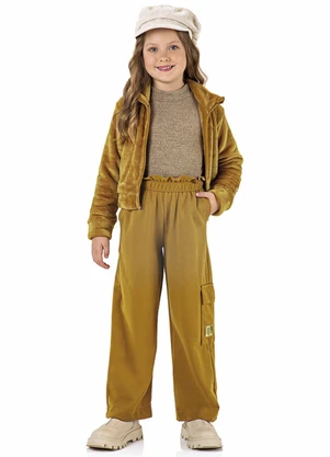 Calça Infantil Feminina Marisol (Marrom) - MARISOL