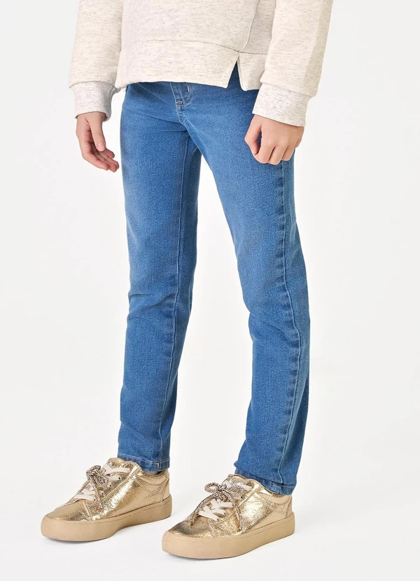 Trick Nick - Calça Infantil Feminina Skinny Jeans Azul