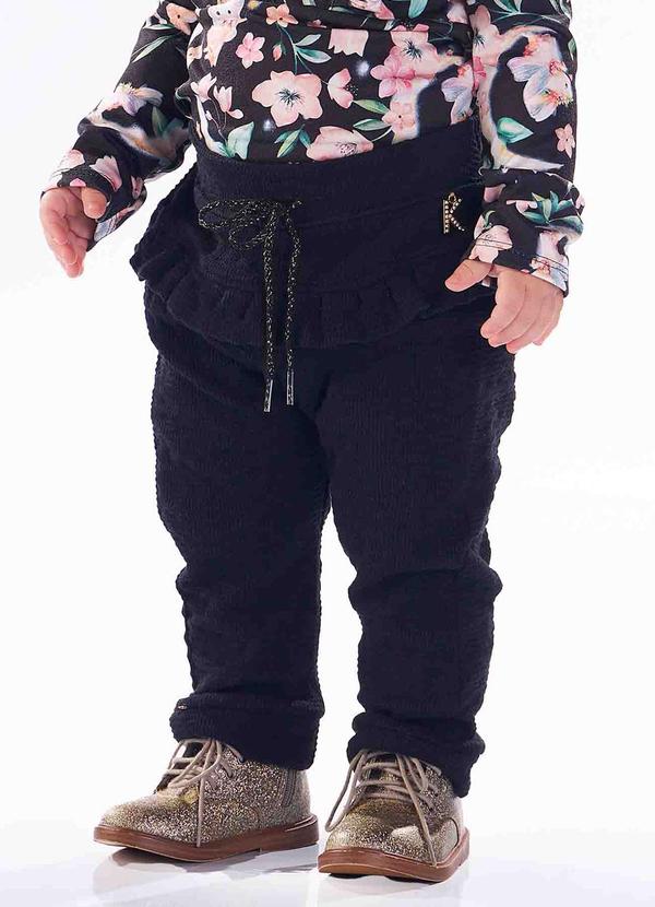 Kiki - Calca Infantil Feminino Preto