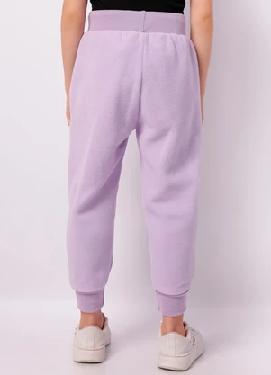Torra - Calça Infantil Fleece Jogger Lilás - TORRA