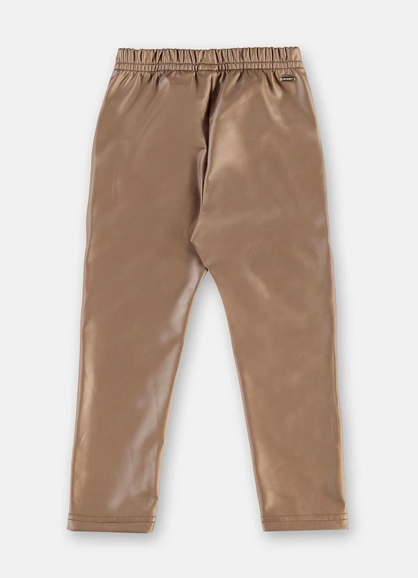 Up Baby - Calça Infantil Malha Cirrê Marrom 4