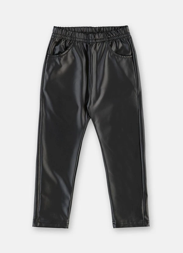 Up Baby - Calça Infantil Malha Cirrê Preto 3