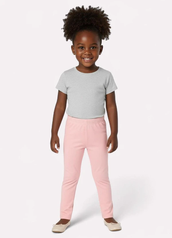 Kyly - Calça Infantil Menina Cintura Média Rosa