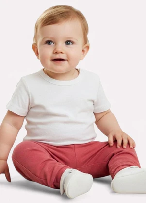 Kyly - Calça Infantil Menina Cintura Média Vermelho - KYLY