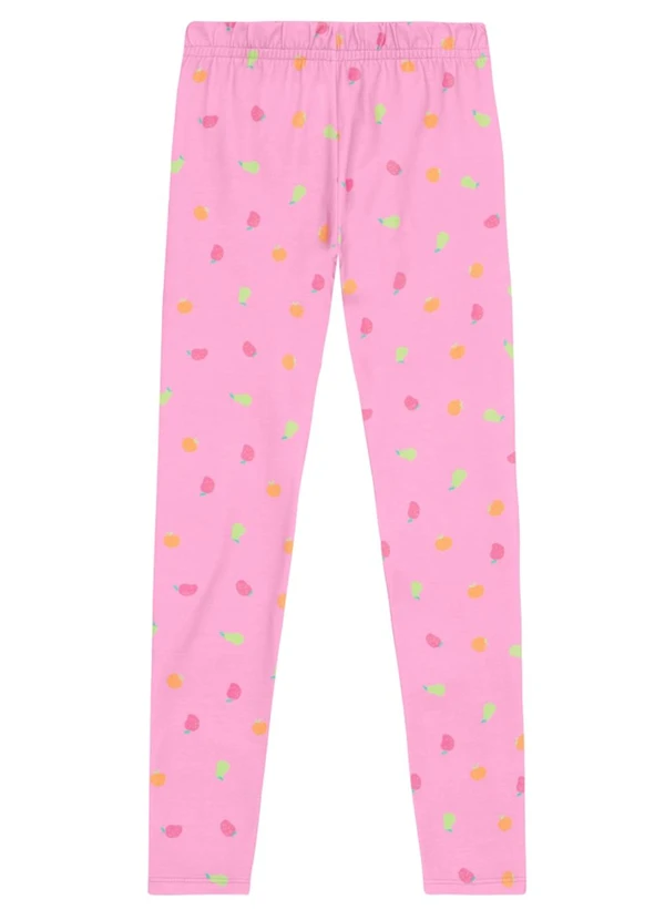 Brandili - Calça Infantil Menina em Cotton Rosa