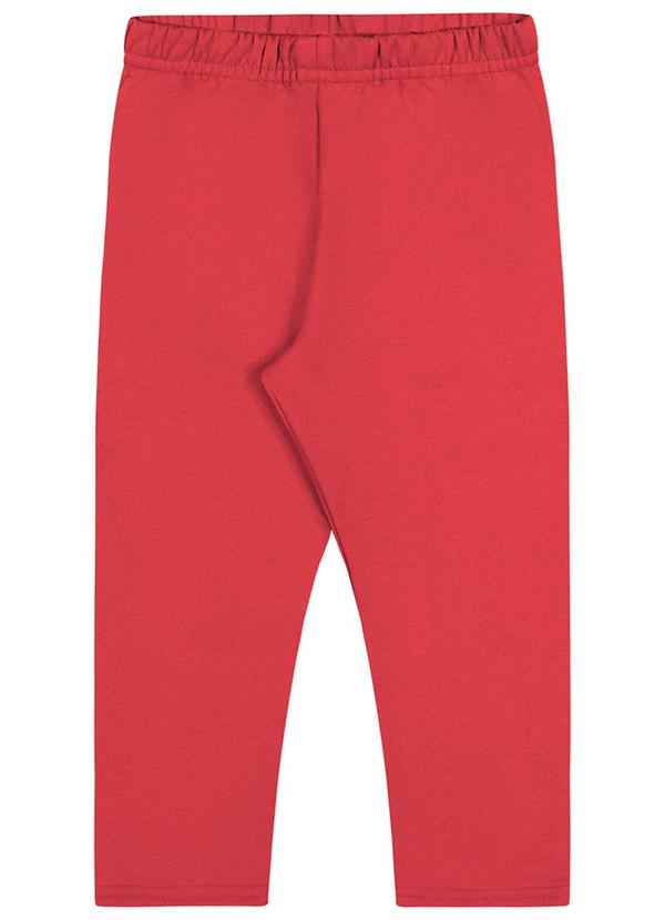 Elian - Calça Infantil Menina Life Colors Vermelho