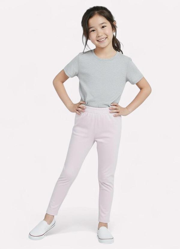 Kyly - Calça Infantil Menina Lisa Lilás