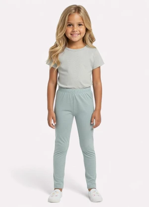 Kyly - Calça Infantil Menina Lisa Verde - KYLY