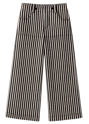 Milon - Calça Infantil Menina Listras Off White - MILON