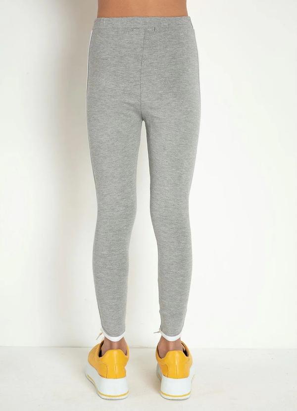 Outlet - Calça Infantil Mescla com Friso Contrastante 2