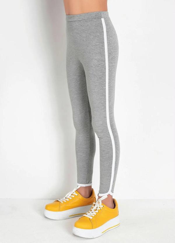 Outlet - Calça Infantil Mescla com Friso Contrastante 3