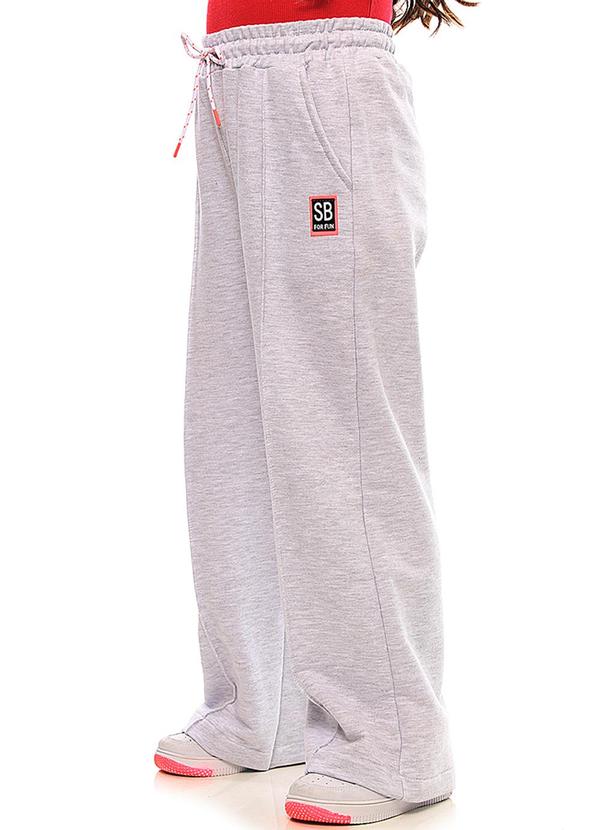 Soft Bonni - Calça Infantil Moletinho Cinza
