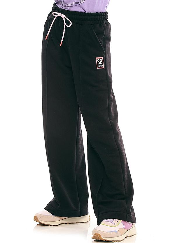Soft Bonni - Calça Infantil Moletinho Preto