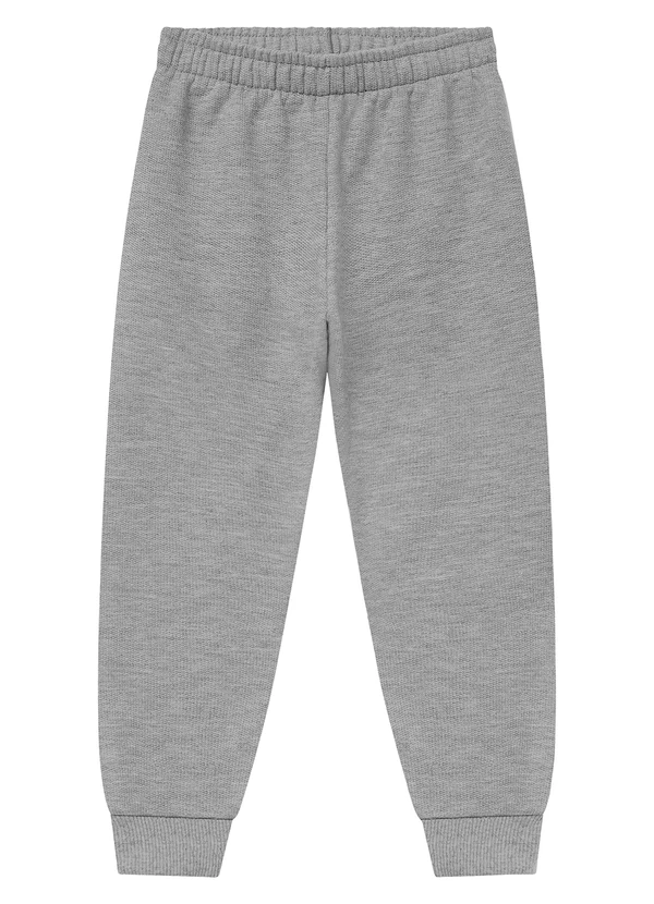 Duduka - Calça Infantil Moletom Cinza
