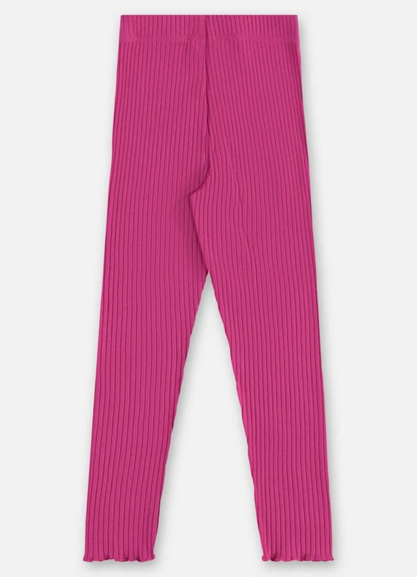 Up Baby - Calça Infantil Ribana Canelada Rosa 2
