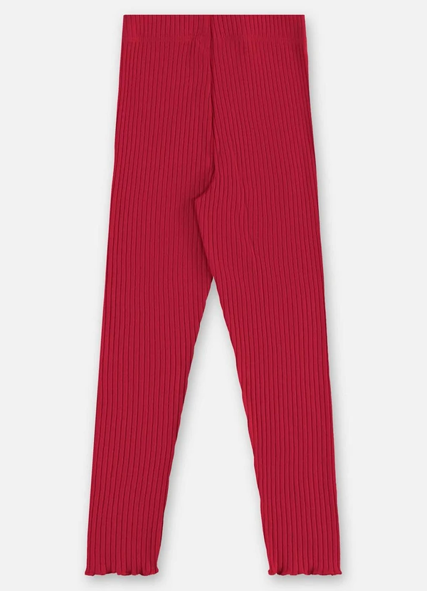 Up Baby - Calça Infantil Ribana Canelada Vermelho 4