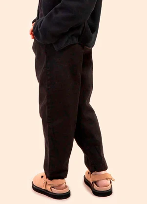 Bugbee - Calça Infantil Sarja Preto - BUGBEE