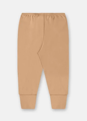 Up Baby - Calça Infantil Unissex Suedine Bege - UP BABY