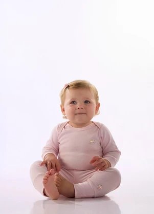 Up Baby - Calça Infantil Unissex Suedine Rosa - UP BABY