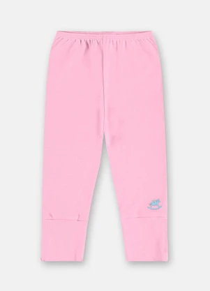Up Baby - Calça Infantil Unissex Suedine Rosa - UP BABY