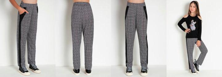 Cala Infantil Xadrez com Recorte Lateral