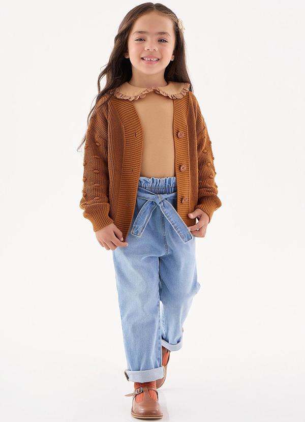 Up Baby - Calça Jeans Clochard Infantil Menina Azul 2