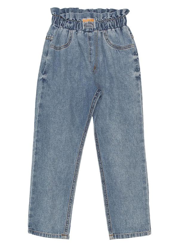 Momi - Calça Jeans com Cós Clochard Azul