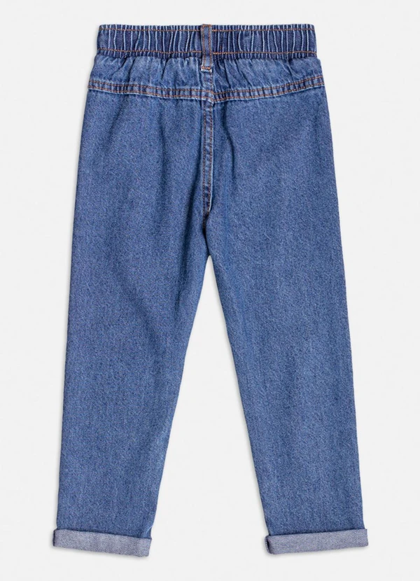 Momi - Calça Jeans com Pingente de Coração Azul 2